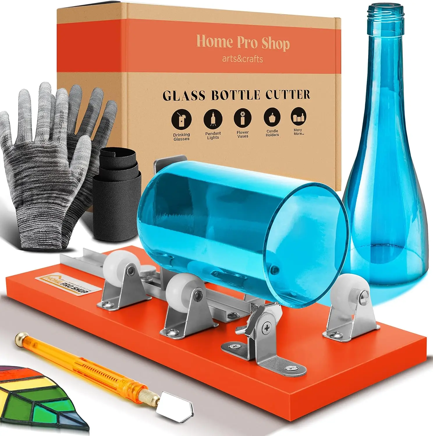 Home Pro Shop Premium Glass Bottle Cutter Kit Home Pro Shop Premium Glass Bottle Cutter Kit