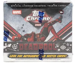 1 (ONE) Full Box - 2025 Topps Deadpool Chrome Hobby Box
