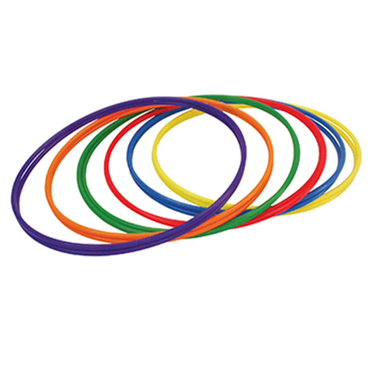 212 MAIN Plastic Waist Hula Hoop Variety Pack - 30in, 12-Pk (2 Each of 6 Colors), Exercise Equipment for Gym Workout & Home Training
