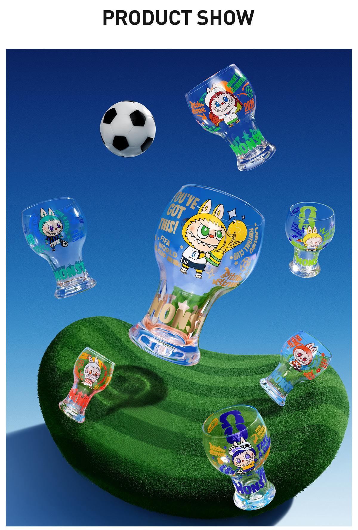 [POP NOW]THE MONSTERS × FIFA SERIES-Glass Cup Blind Box POP MART