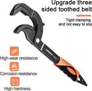 Multifunctional Self-locking Wrench,   Pipe Flexible Wrench, Multi-function Heavy Duty Water Pump Pliers，Quick Opening For Water Heating Pipes, Pipe Wrench Set，tools and gadgets，tools for mechanics，tools and gadgets for him 4  in  1  wrench pipe repair