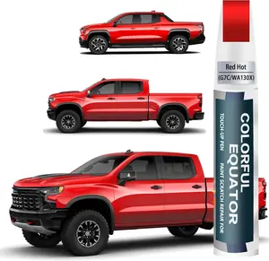 Red Hot(GC/WAX) Touch Up Paint Compatible with Chevrolet, Car Paint Pen Scratch Repair TwoInOne Touch Up Paint, Premium Car Scratch Remover for Deep Scratches