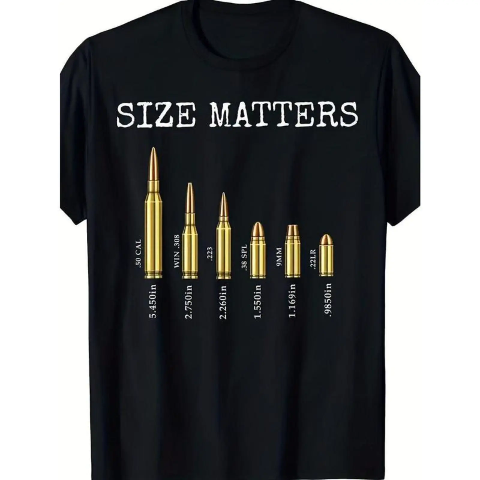 Men's Shortsleeve Round Neck 180g Cotton Tops - Black Firearms Graphic Tee for Shooters, Unisex Outdoor Sports Clothing, Ideal Gift for Gun Enthusiasts, Menswear