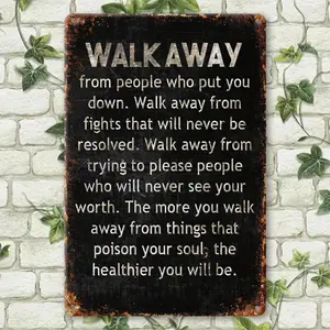 Aluminum Vintage Rustic Farmhouse Design Wall Art 8x12 Inch Inspirational Quote Sign with Motivational English Text Waterproof Weather Resistant UV Protected for Porch Garage Home Cafe Bar Farmhouse Retro Metal Decor Signage