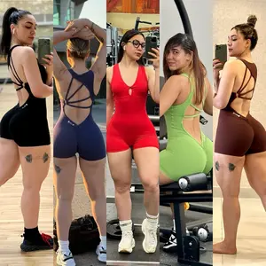 Active Short Jumpsuit for Women - Available in Various Colors, Ideal for Gym Wear and Active Lifestyle - Overalls, Womenswear