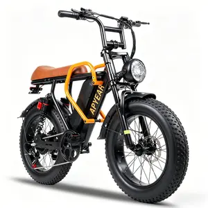 APYEAR Electric Bike 1500W Peak Motor for Adults, 20"x4.0" Fat Tire E-Bike, 48V 20Ah Removable Battery, Full Suspension, 28MPH Top Speed, 30–50 Miles Range, LED Headlights & Taillights, All-Terrain Electric Bicycle