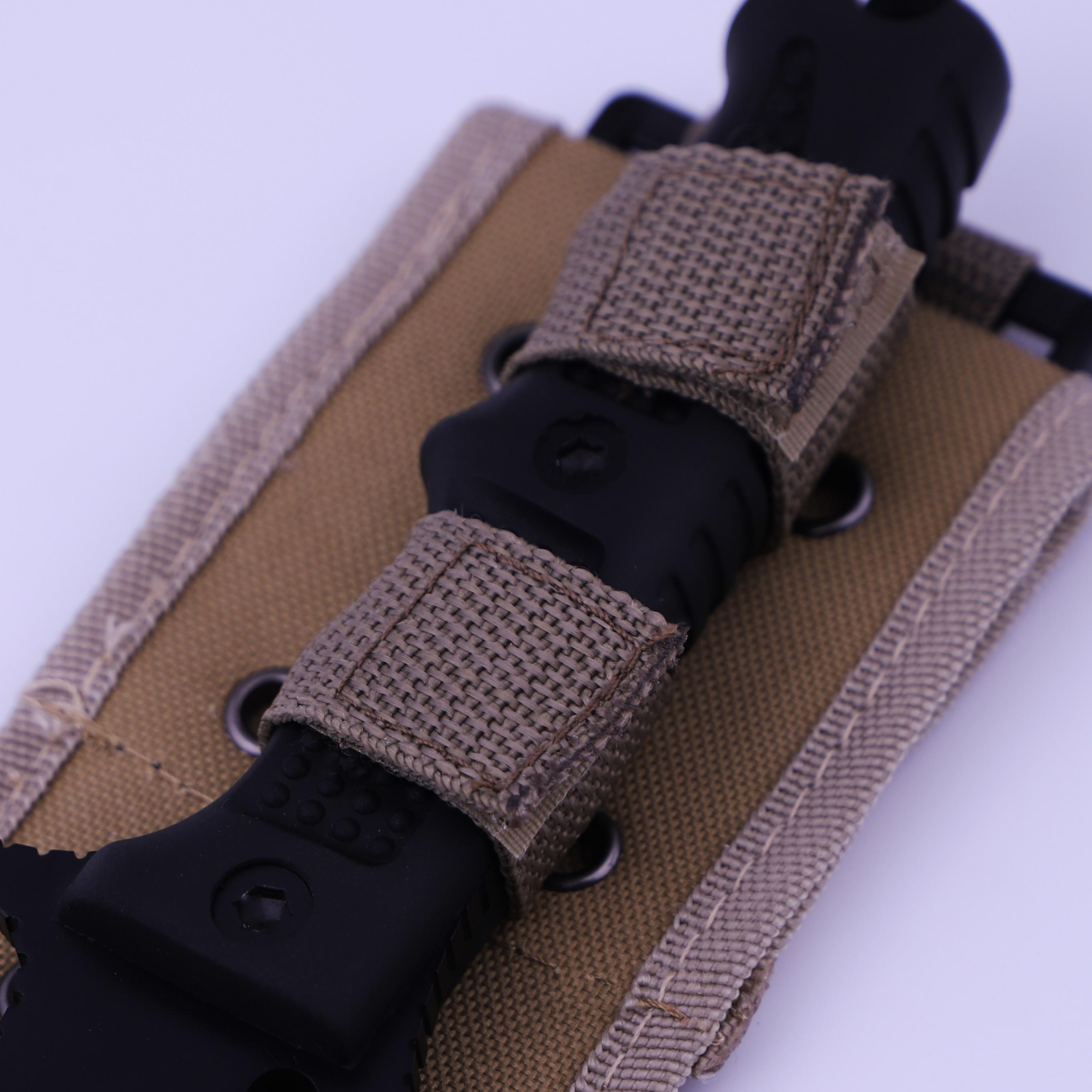 Multi-functional Camping Knife, Ergonomic Black Non-slip Handle, with Nylon Sheath, Suitable for Family and Outdoor Camping, Thanksgiving, Christmas, Valentine's Day Gift!