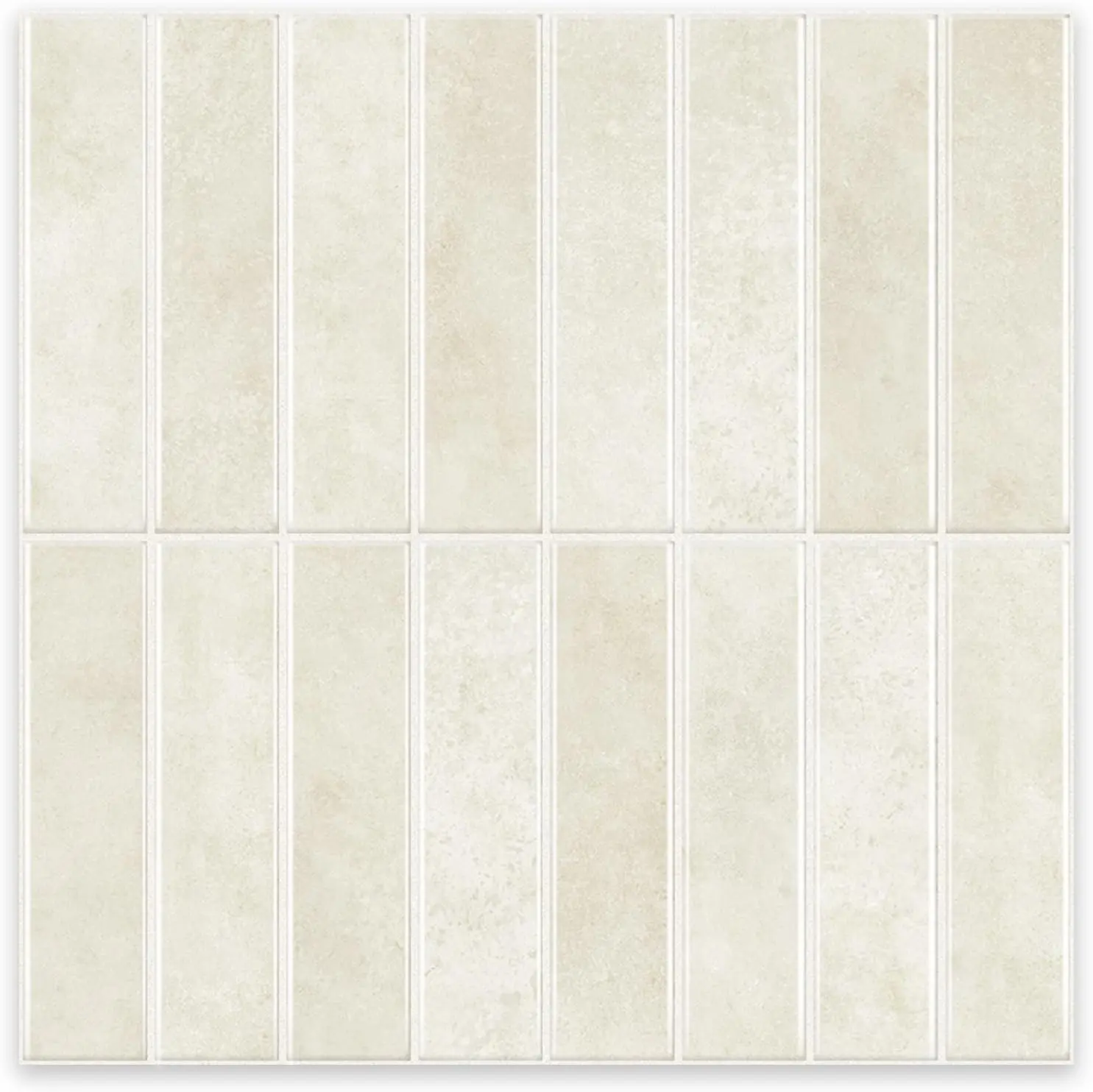 10 Sheets Thicker Design Peel and Stick Backsplash, Self Adhesive Wall Tiles, Stick on Backsplash for Kitchen and Bathroom, 11.8"x11.8",Beige