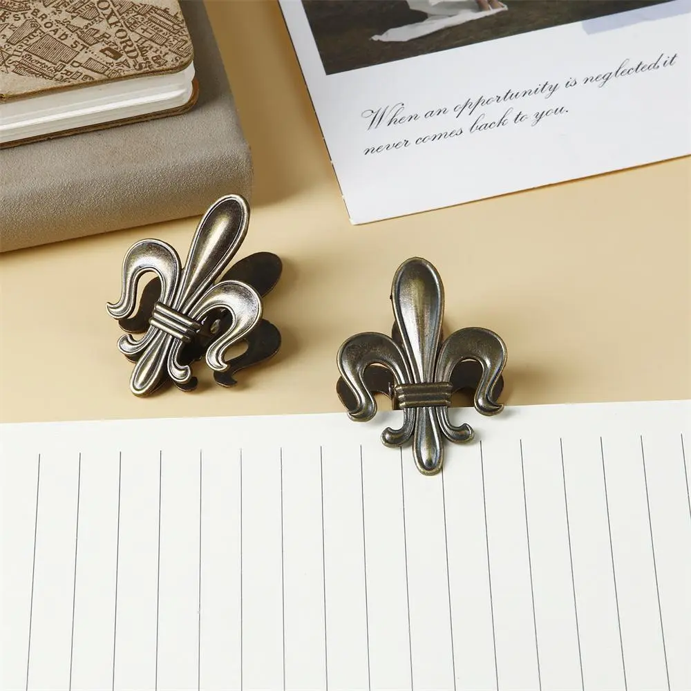 Metal Binder Clip, Fastener Clip, 2 Counts/set Vintage Bookmark Clip, Book Page Clip, Office Stationery & Supplies, Office Accessories