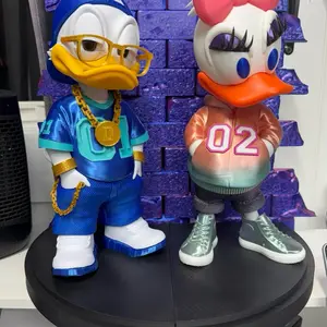 3d printed urban Don and Daisee Duck