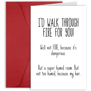 Romantic Friendship Day Card Gift Bestie Best Friend Women, Funny Birthday Card Bestie Best Friend, Funny Anniversary Card Couple, Cute Valentine's Day Card for Her