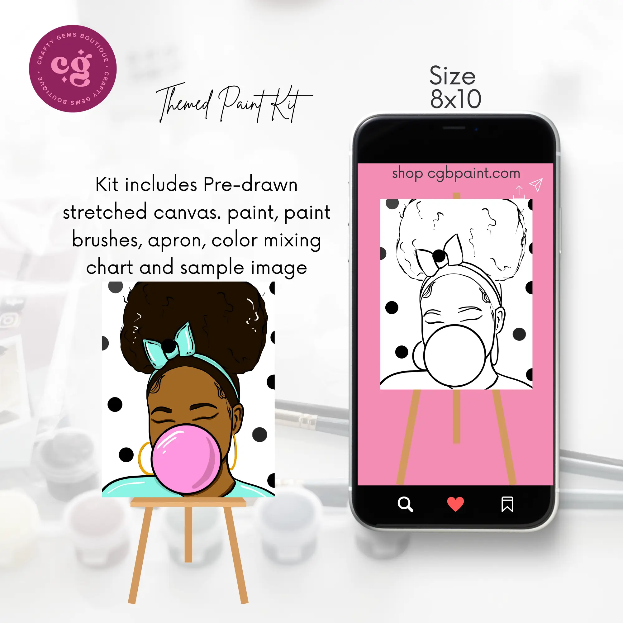 Bubble Gum Paint Kit