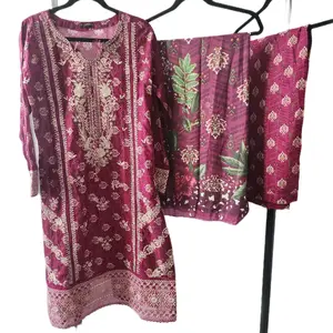 Mix Pakistani brands cotton and lawn three piece embroidered suits