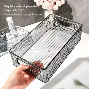 Kitchen / Bathroom / Bedroom Universal  Box: With glacier pattern design, it can be stacked without occupying space. It can hold condiment bottles, skincare products and miscellaneous items, easily solving the problem of messy desktops. Bins Storage