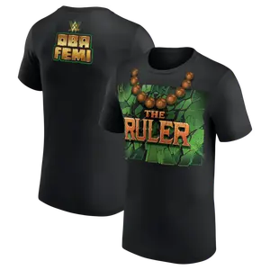Men's Black Oba Femi The Ruler T-Shirt Professional Wrestler Tee For Man and Woman Unisex T-Shirt Hoodie Graphic Basic Cotton Tops Casual All Seasons