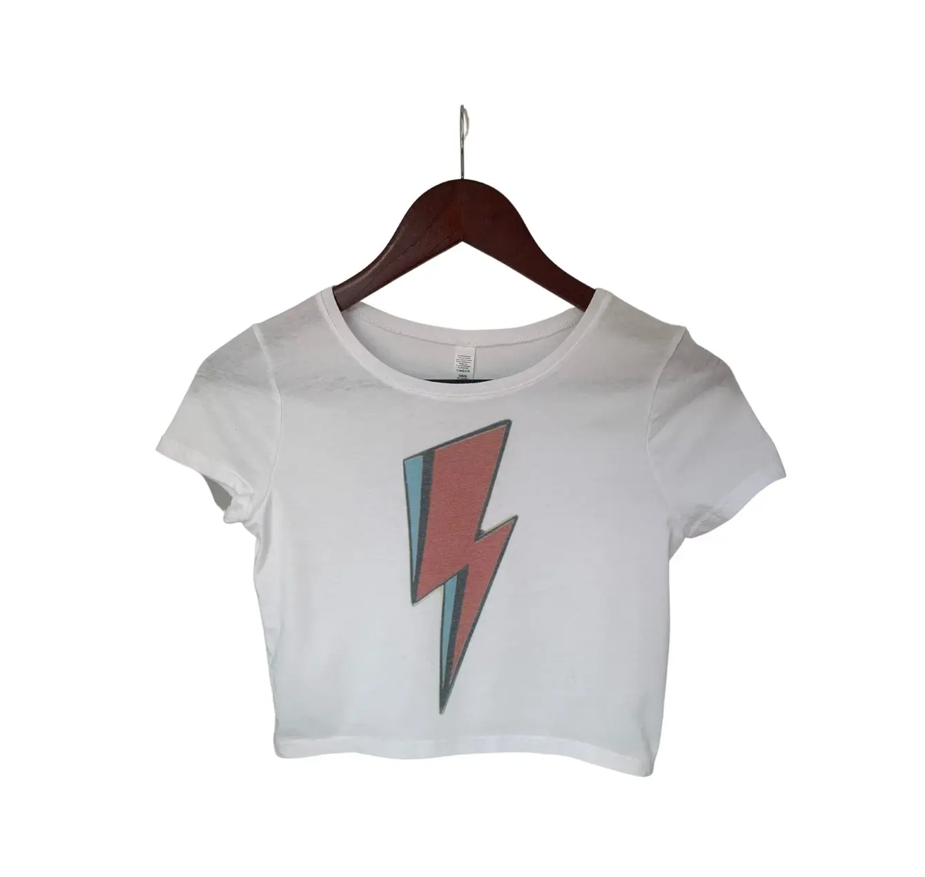 David Bowie Band Tee Vintage Retro Faded Distressed Crop Top, Short Sleeve Crop Top, Crop Top for Women, Boho Hippie Clothing, 90s Fashion