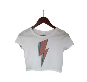 David Bowie Band Tee Vintage Retro Faded Distressed Crop Top, Short Sleeve Crop Top, Crop Top for Women, Boho Hippie Clothing, 90s Fashion