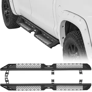 Hooke Road Side Steps Running Boards for 2007-2021 Toyota Tundra CrewMax Truck Vehicle Accessories
