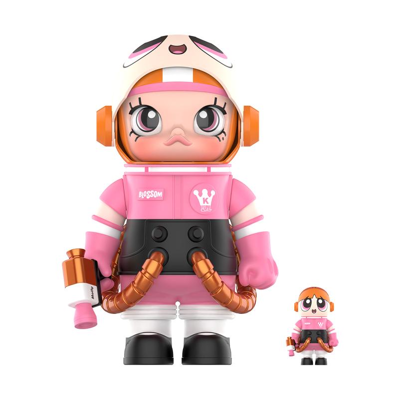 POP MART MEGA SPACE MOLLY 400%+100% THE POWERPUFF GIRLS-Blossom