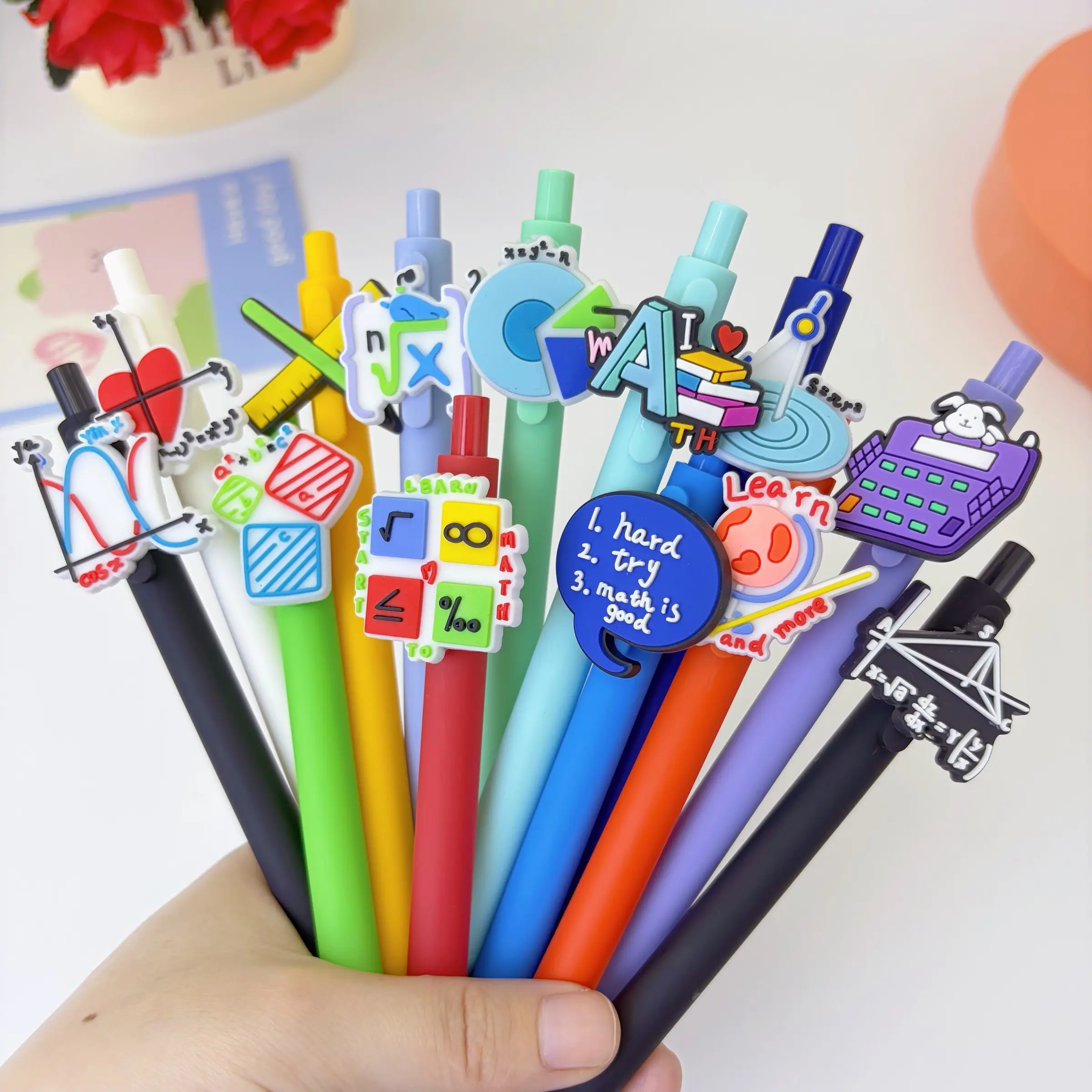 20/30pcs Digital Formula Theme Gel Pen, Quick Drying, Elegant Design, Creative Writing Tool, Ideal for Students, Office Use, Gifts