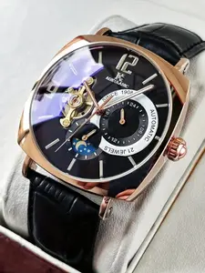 [Fashionable Men's Mechanical Watch] A stylish and versatile high-value retro elegant men's watch suitable for business, giving him the best gift without the need for batteries, Mechanical Style Watches