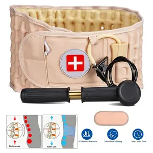 Adjustable Lumbar Support Belt, Breathable Back Brace with Air Traction, Spinal Support for Daily Use (Working, Driving, Gardening) & Pain Relief