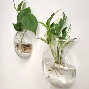 Rimless Round Glass Terrarium Set - Indoor/Outdoor Hydroponic Plant Holder, Modern Home Office Decor, Ideal Gift (2/4/6pcs)