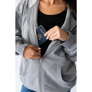 Smart Pickpocket Proof Women Hoodie with 4 Secret Pockets