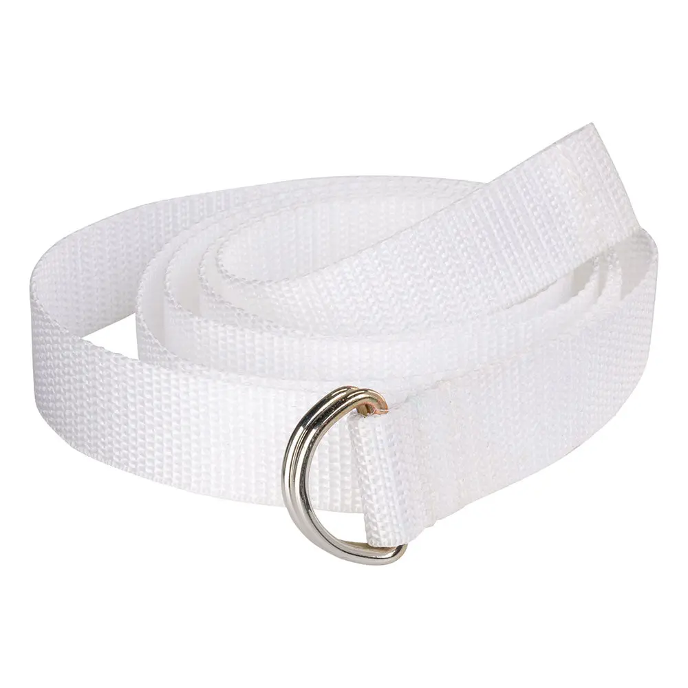 MCDAVID Football Belt, 1" Webbing D-Ring Belt with Double Rivets for Enhanced Strength, 60" Adjustable Length, Easy Fit for Tackle Football