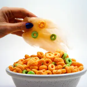 Smackin Apples Cotton Candy - Natural & Artificial Candy Snack | Handspun Cotton Candy | Cereal | Sweet Bite