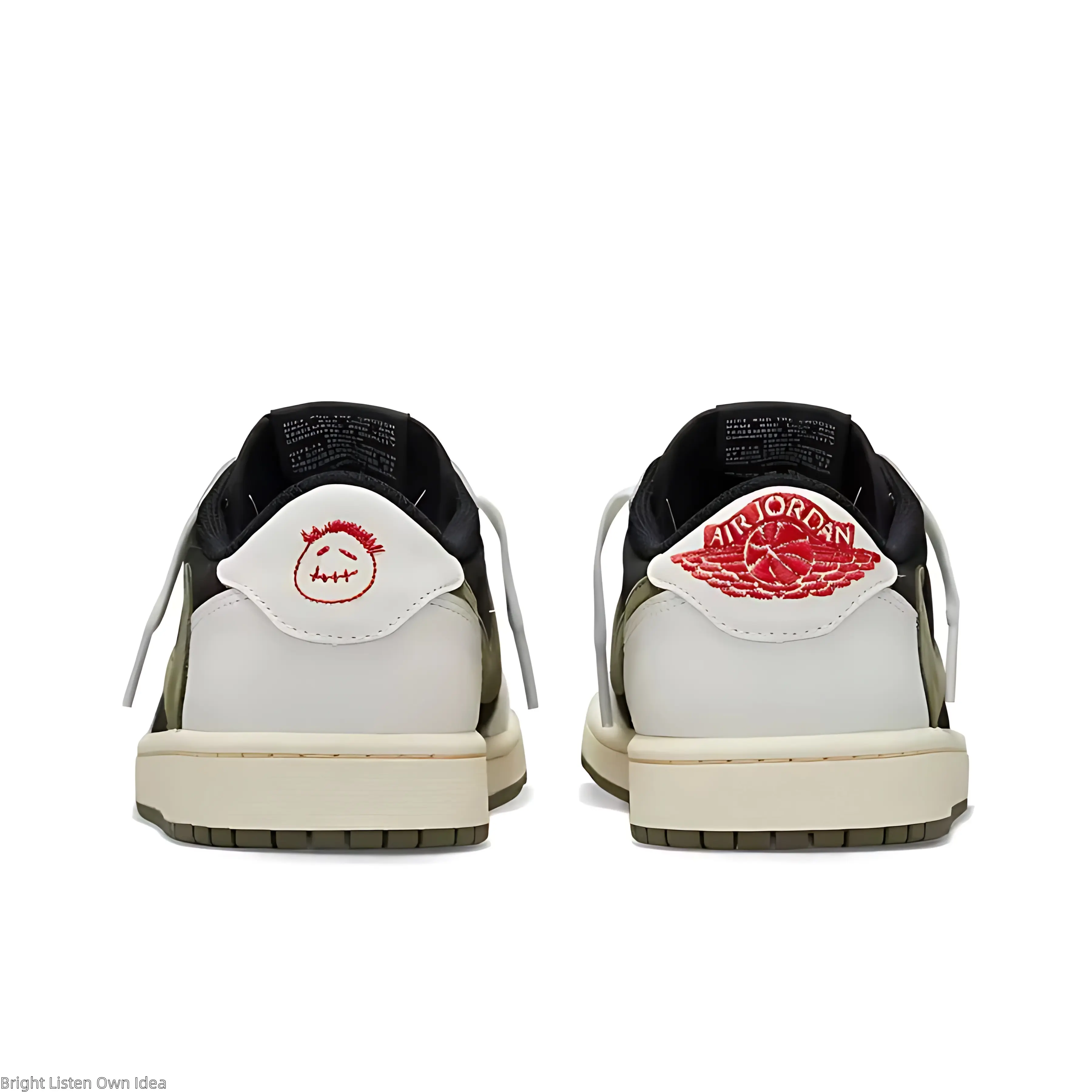 Soft Leather Low Top Casual Sneakers | Unisex Streetwear Skate Shoes | Olive White Color | Brand New Sealed with Original Shoe Box | Daily Walking Footwear
