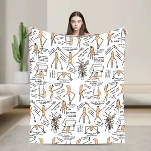 Marcus The Worm Meme Brain Rot  Blankets Contemporary Style, deal for All Seasons, Suitable for use in living rooms, sofas and beds Great Gift for Family and Friends Blanket