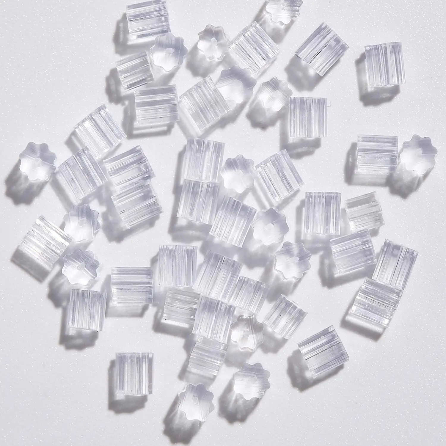 Silicone Earring Backs, 200PCS Soft Clear Earring Backing Replacement Stoppers for Stud Post Fishhook Earrings, Hypoallergenic