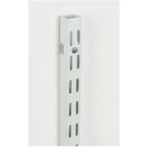212 MAIN Heavy-Duty 48 in. Wall-Mounting Shelf Track Standard, White