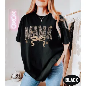 Leopard Print Mama Shirt – Stylish Tee for Mom