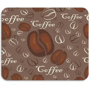 Coffee Bean Kitchen Mat - Non-Slip Quick-Dry Dish Drying Pad with Brown Coffee Beans design, Heat-Resistant Countertop Protector for Under Coffee Maker, Non-Slip Base, Easy to Clean - Ideal for Coffee Lovers Kitchen Decor, Coffee Mat for Kitchen Counter