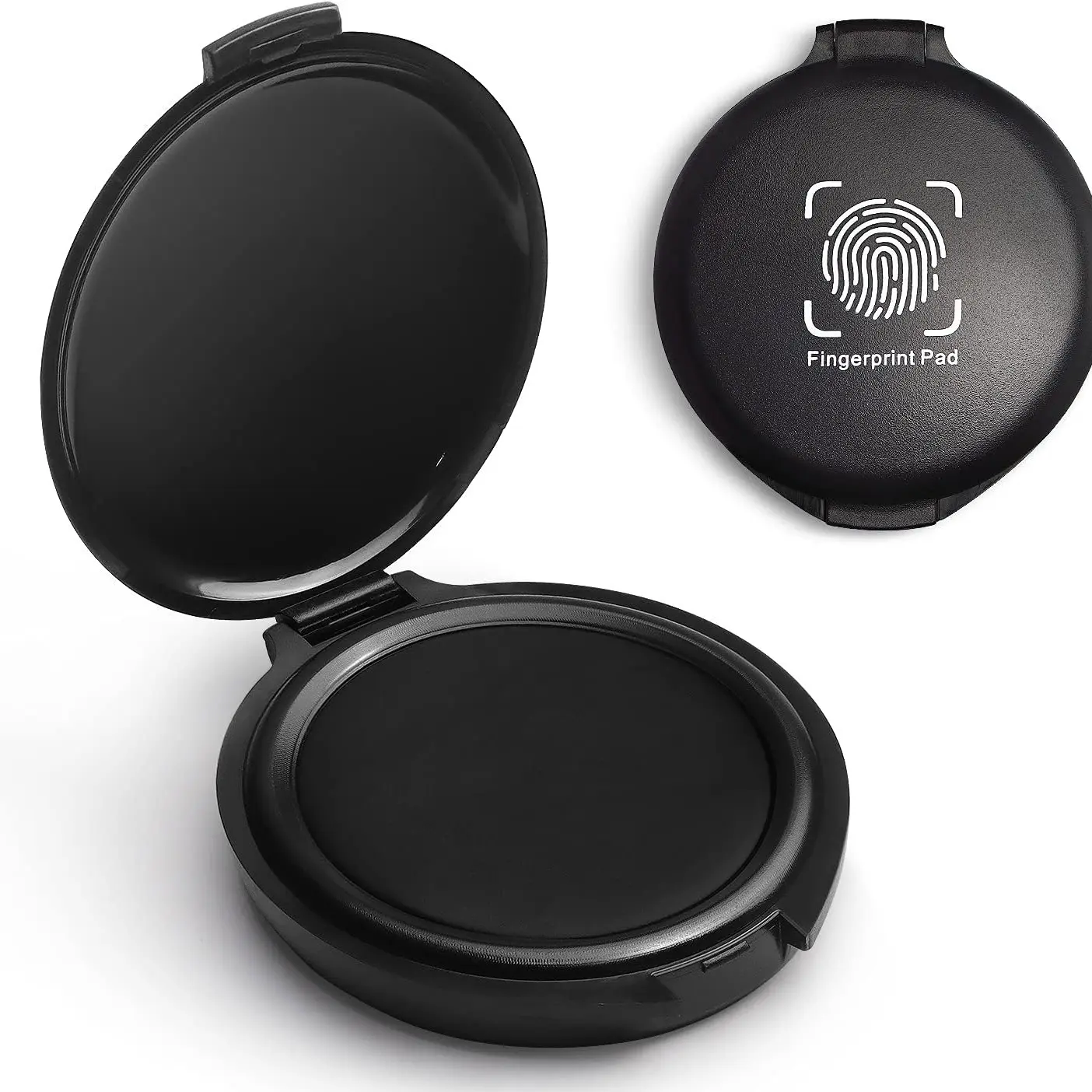 Fingerprint Ink Pad Thumbprint Stamp for Notary Use, Security Identification, ID Card Finger Print Seal, Documents