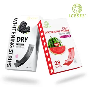 【Buy 1 Get 1 Free】ICESEE Bamboo Charcoal & Watermelon Whitening Strips - Get Dentist-Level Brightness at Home! 14 Days to a Dazzling Smile, Gentle for Sensitive Teeth!28-Day Package office