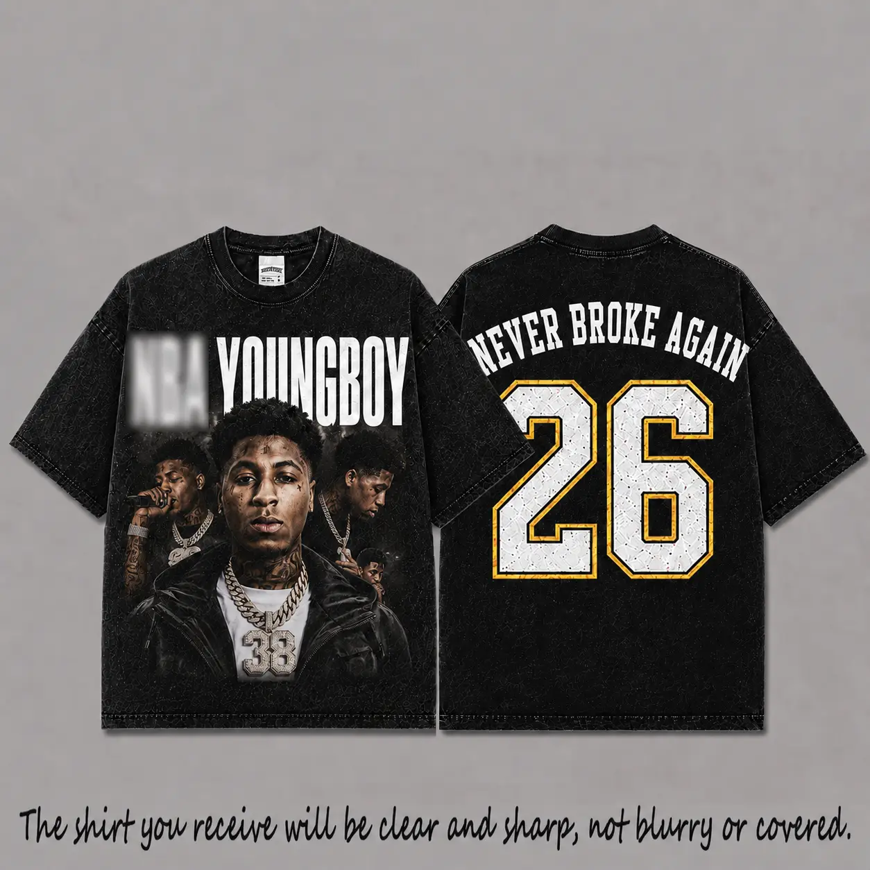 Ver 4 Young Boy Never Broke Again Slime Cry Album 2026 Unisex Oversized Premium Cotton T-Shirt, The 4KT T-Shirt , Vintage Music Merch T-Shirt, Music Rap Style, New Album Gift For Fans