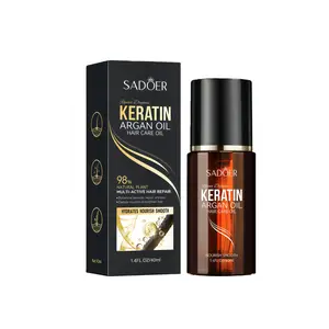 SADOER Moroccan Hair Oil, 98% Natural Plant Ingredients, 1.4FL.OZ/40ml Haircare Treatment, Hydrates, Smooths, Multi-Active Formula for Frizz Control, Making Hair Stronger & Boosting Youth, Buy 1 Get 1 Free on 2 Purchases