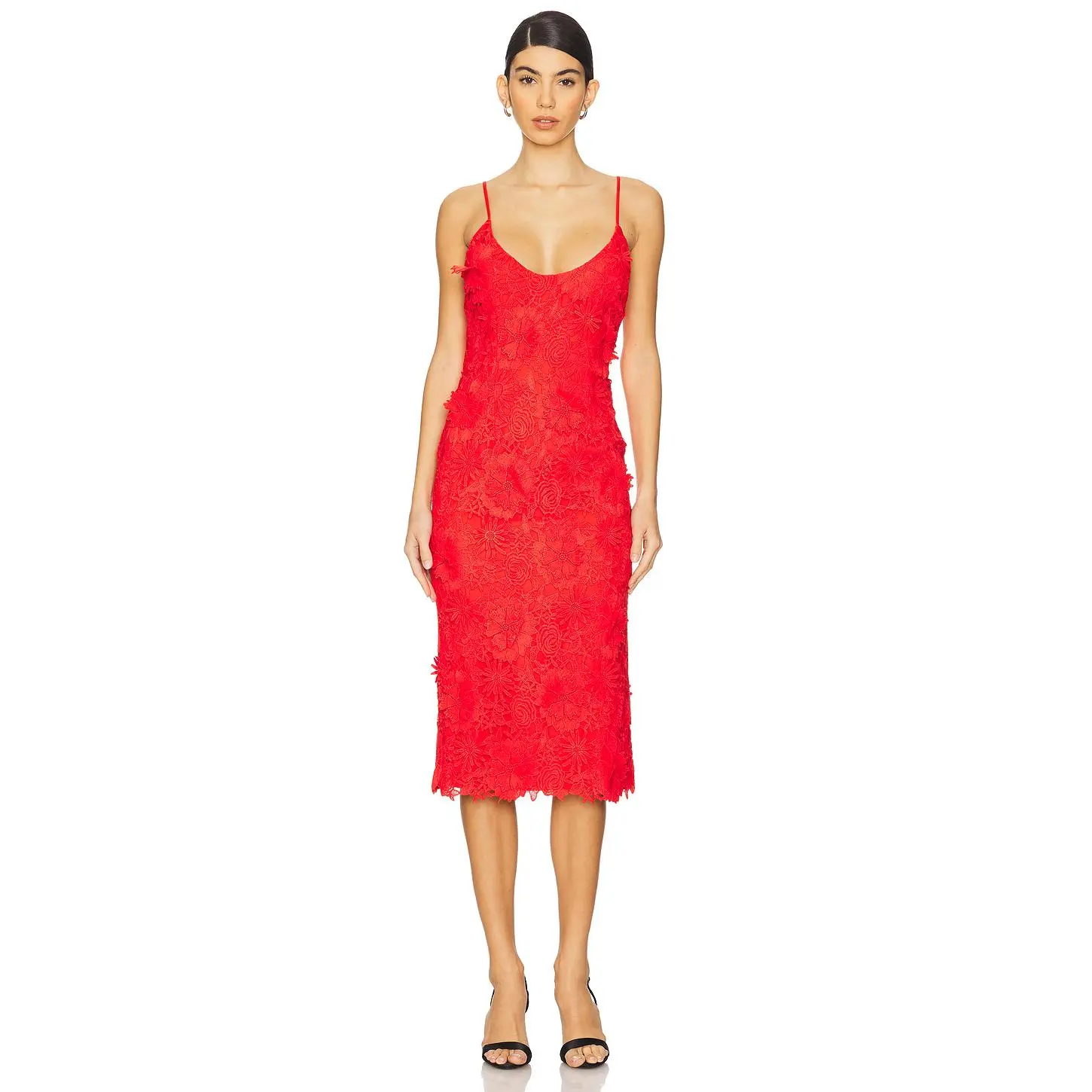 Bardot Adei Midi Dress in Fire Red Bardot Adei Midi Dress in Fire Red