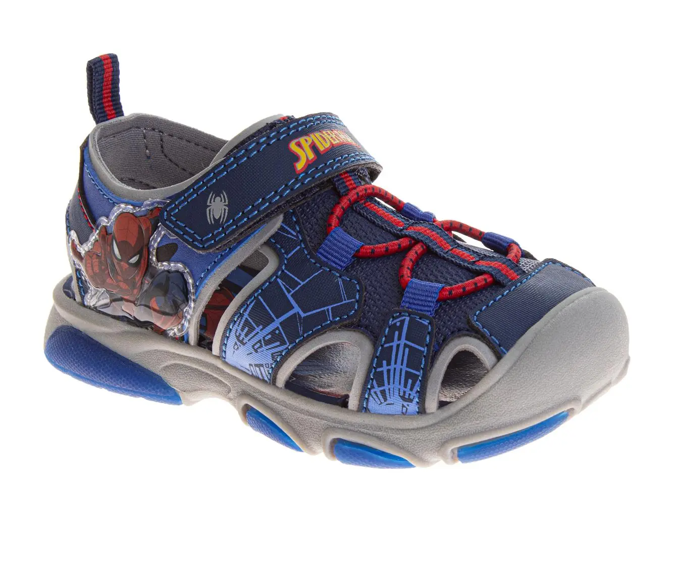 Spider-Man Boys' Closed-Toe Sports Sandals for Toddlers (3-4 Years) - Hook-and-Loop Closure, Easy On/Off, Ideal for Any Day, Beach Use