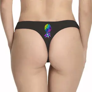Upside Down Pineapple Cotton Thong Panties
