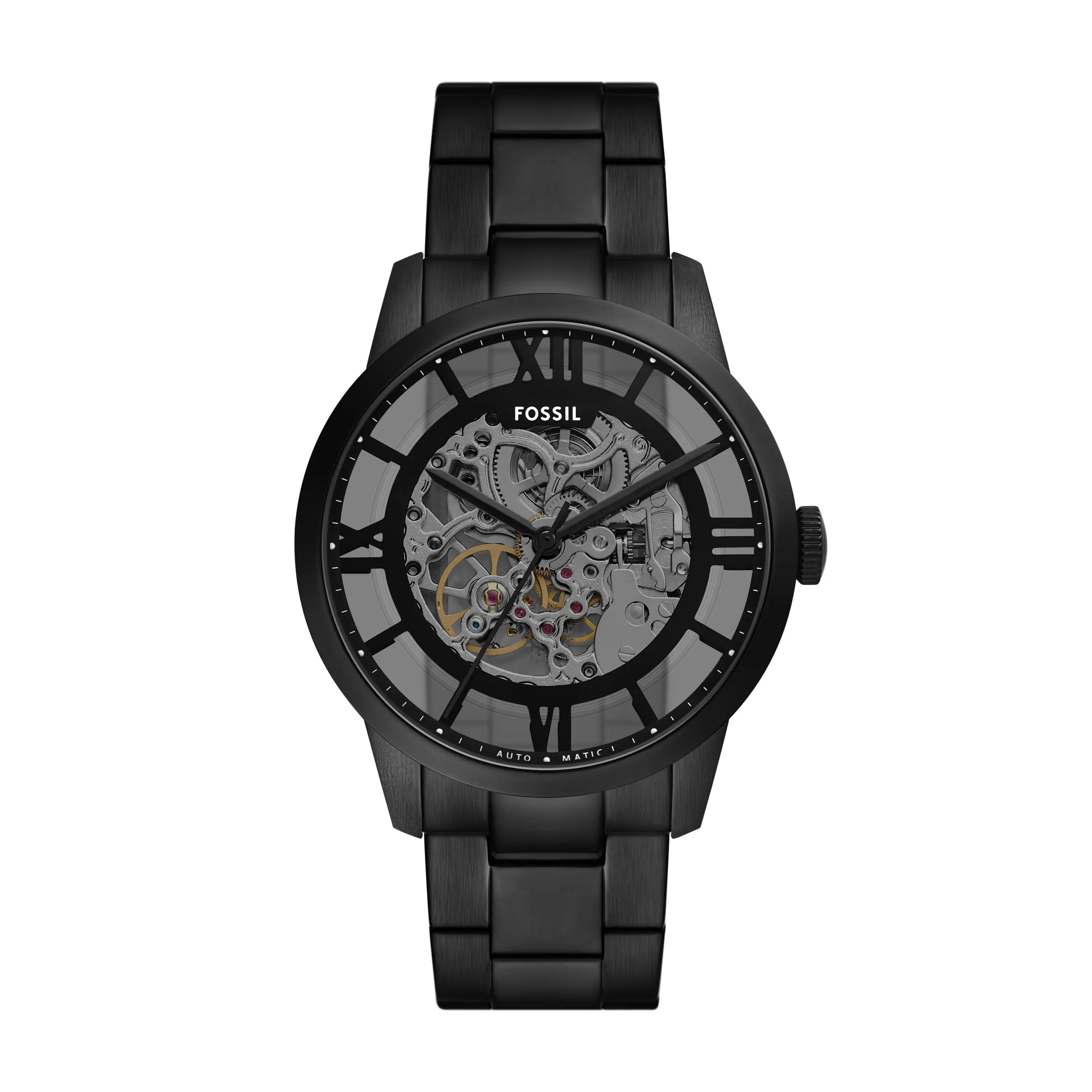 Fossil Men's Townsman Automatic, Black Stainless Steel Watch