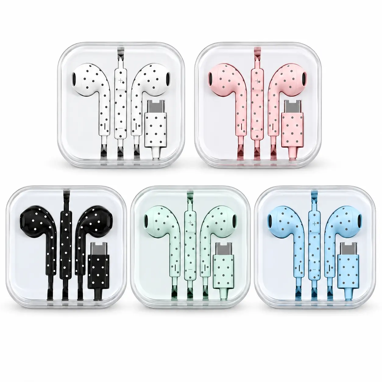 Bass Open Semi In-Ear Headphones with Mic, for Women Teens Girls, Music, Calls, Gaming, Halloween Gifts & Christmas Gifts