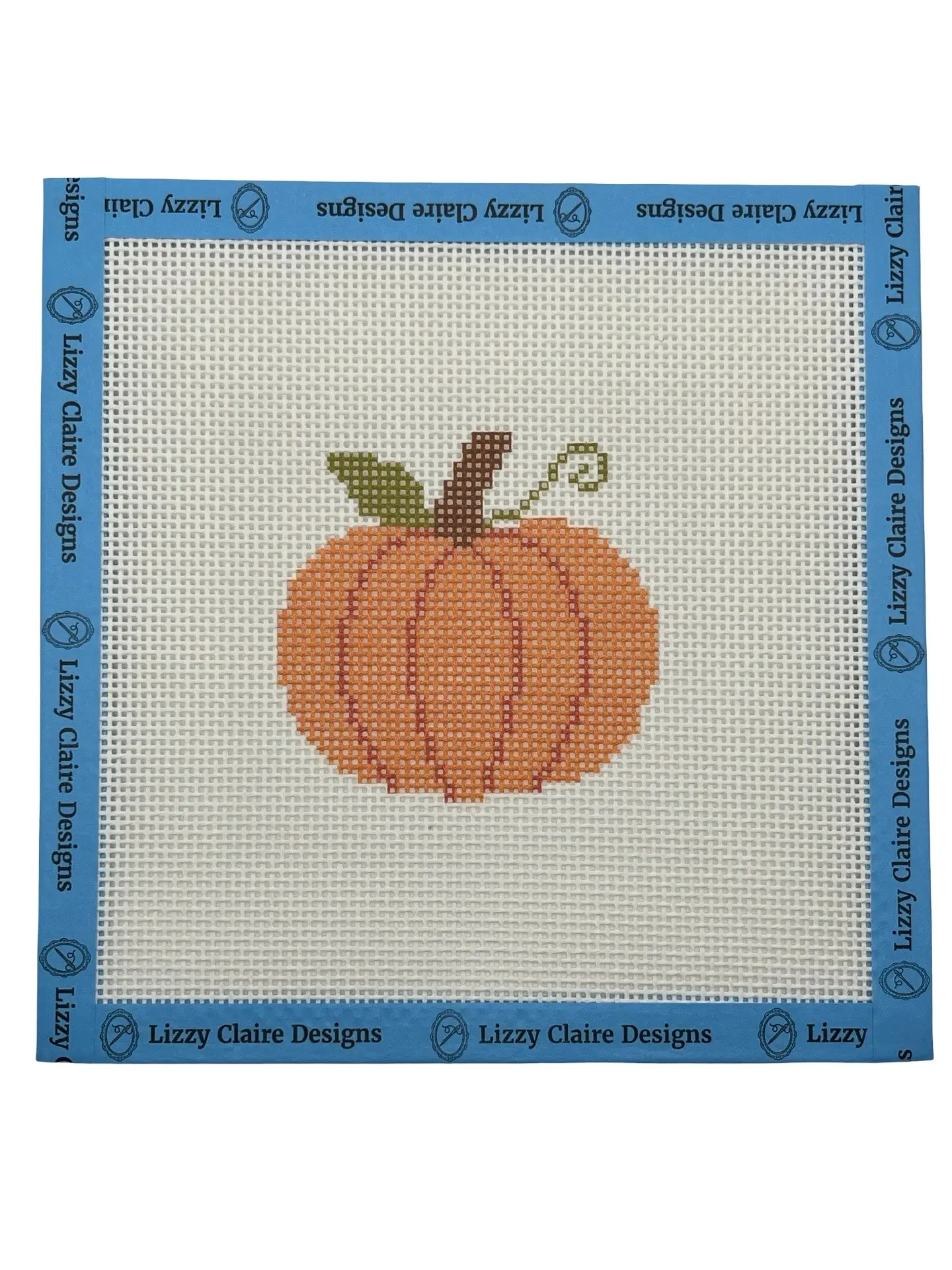 Pumpkin - 13 mesh - 7 x 7 - Needlepoint Canvas Pumpkin - 13 mesh - 7 x 7 - Needlepoint Canvas