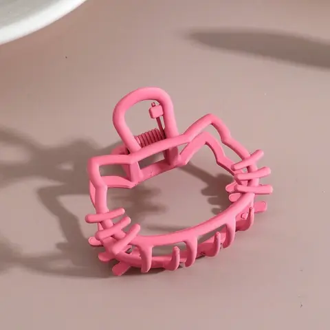 1pc Women's Cute Cartoon Cat Shaped Hair Clip Suitable For Daily Use Claw Clip Cute Hair Clips