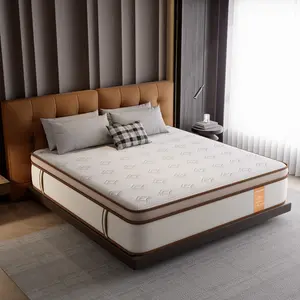 Mattress 12 Inch, Cooling Hybrid Bed in a Box, 7-Zones Individual Pocket Spring, Motion Isolation, Targeted Hip/Shoulder/Lumbar Support, Fiberglass-Free,TW,TW-XL,QUEEN,KING,FULL