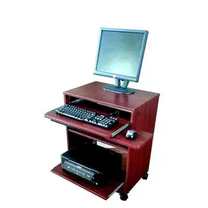 S2326 24" Compact Small Computer Desk with keyboard tray, sliding printer shelf & mouse tray. Small spaces, Home-Office.