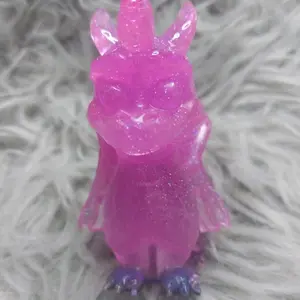 Pink Glitter Dragon Epoxy Decor - Decorative Gift for Ornaments, Ideal for Collectors and Fans